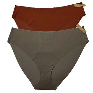 SKIMS Naked Mid Waist Brief Lot of 2 Carbon Saffron 4X